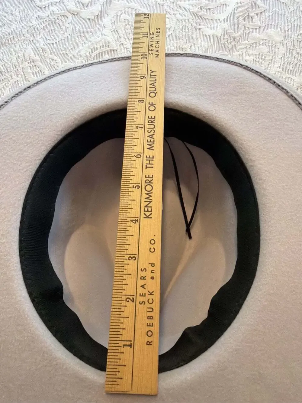 Light Gray Wide Brim Felt, Polyester  Fedora Hat Made In UK SMAL FLAWS IN PICS